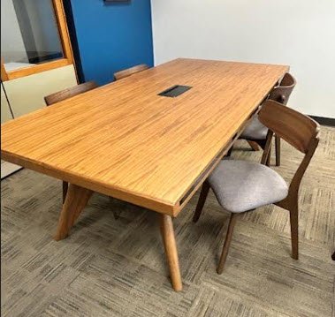 Rectangular Veneer Conference Table